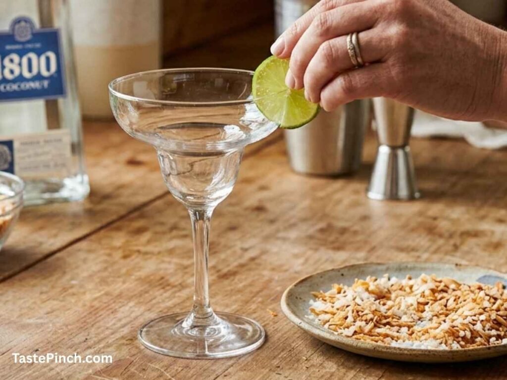 1800 Coconut Tequila Margarita Recipe: Easy & Tropical garnishing