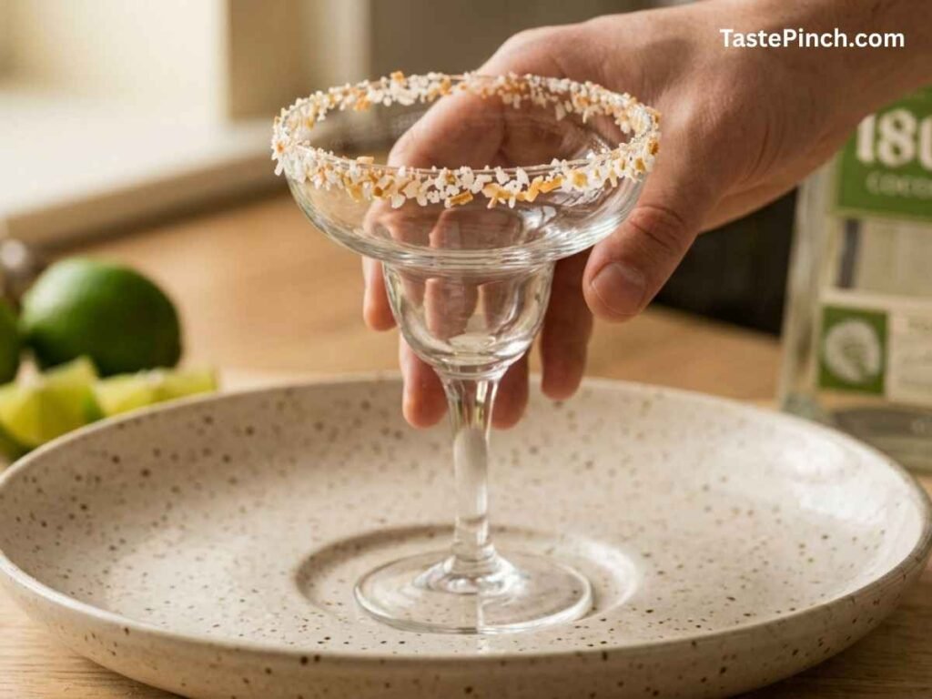 1800 Coconut Tequila Margarita Recipe: Easy & Tropical garnishing salt
